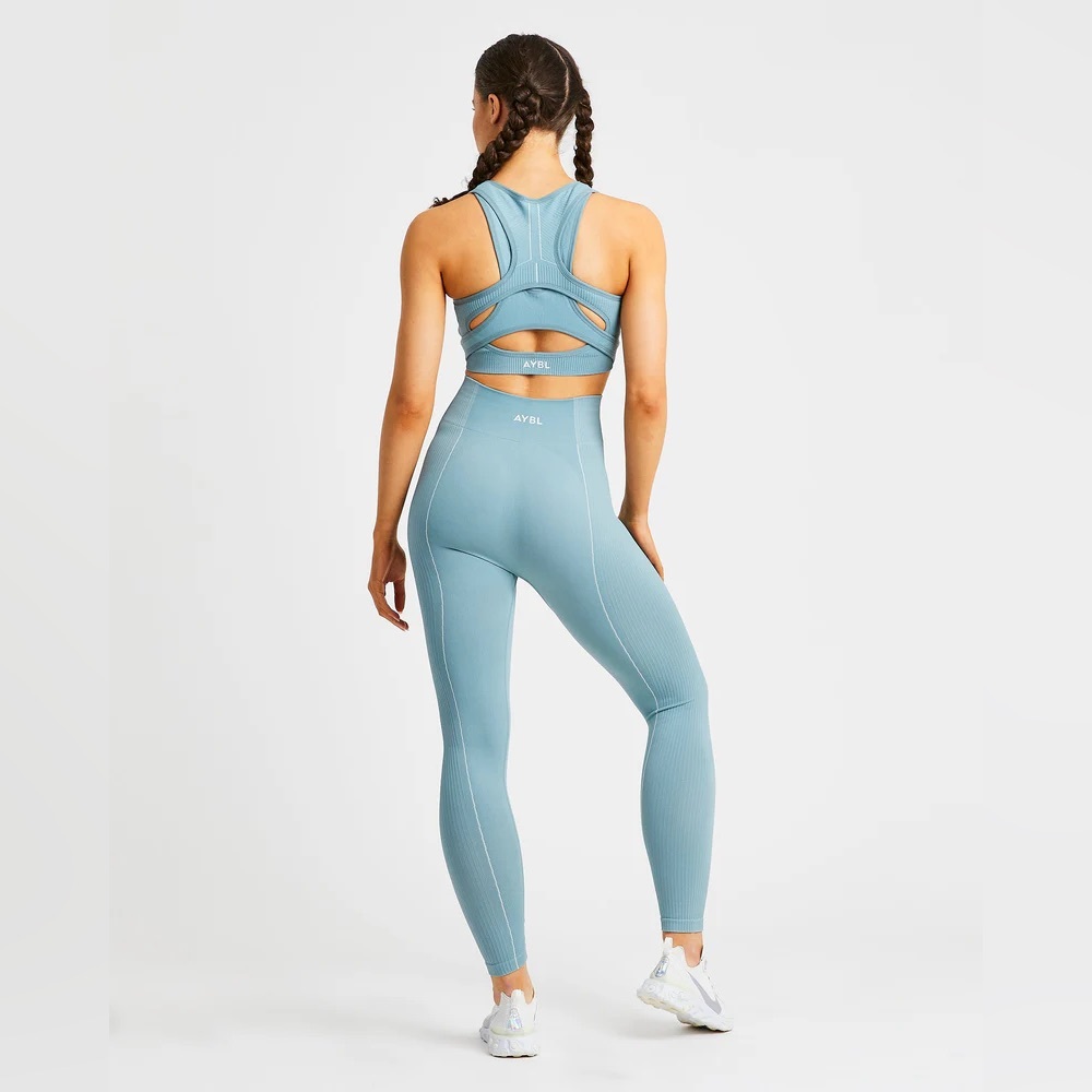 AYBL Reflex Seamless Leggings- Teal - Picture 4 of 7